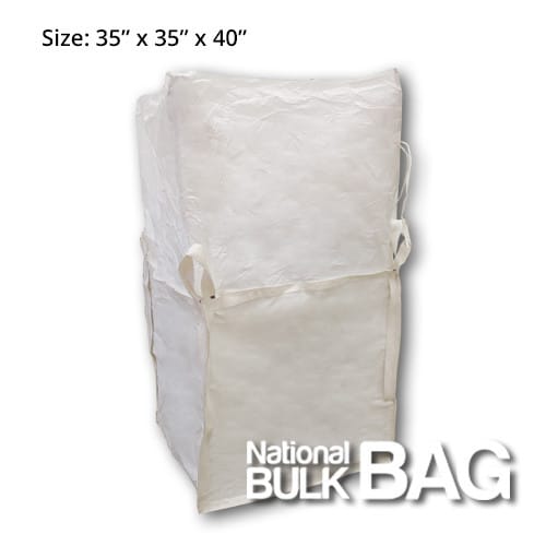 35 x 35 x 40 U+2 Panel Duffle Top Spout Bottom FIBC Bulk Bag (open)