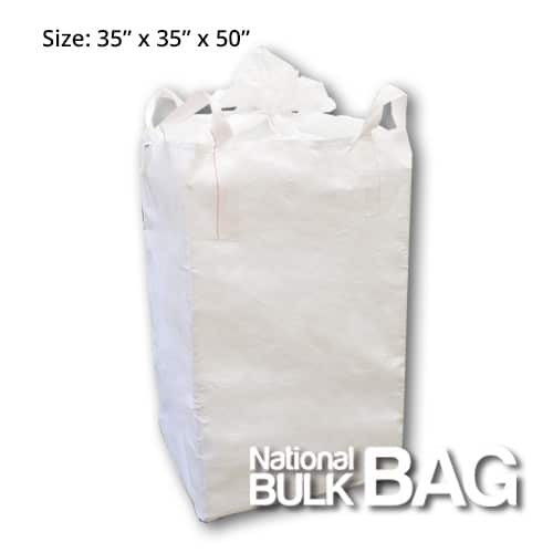 35 x 35 x 50 Circular Duffle Top Spout Bottom FIBC Bulk Bag (closed)