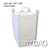 36x39x48 Duffle Top, Spout Bottom - Food Grade Bulk Bag