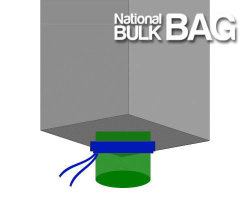 Discharge Spout with Safety Valve - National Bulk Bag