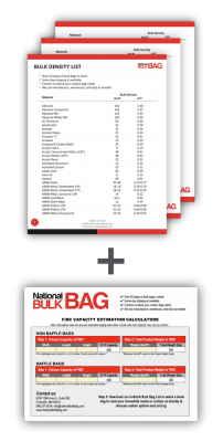 FIBC,Bulk Bags, FIBCs, Product Weight Guide & Calculator, National Bulk Bag