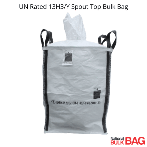 Un Rated 13H3Y Spout Top Bulk Bag (1) - National Bulk Bag